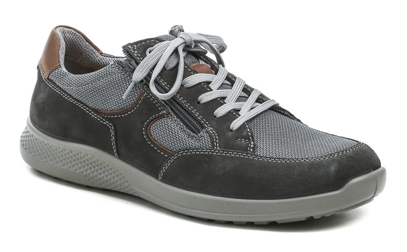 Comfortabel 640349-09 šedé pánské nadměrné polobotky šíře K | ARNO.cz - obuv s tradicí