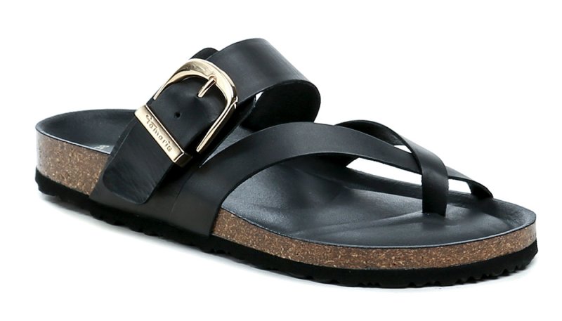 Tamaris 1-27509-46 černé dámské nazouváky  | ARNO.cz - obuv s tradicí