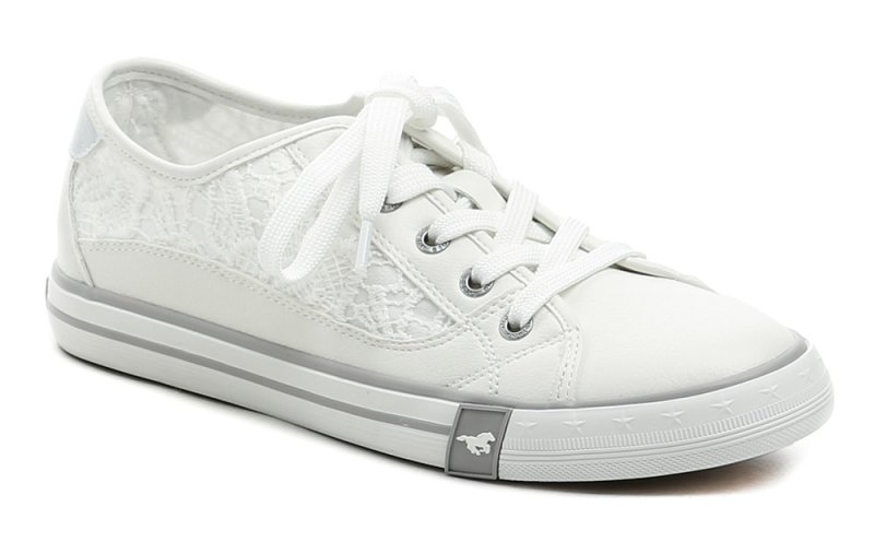 Mustang 26M0242012 bílé dámské tenisky | ARNO.cz - obuv s tradicí