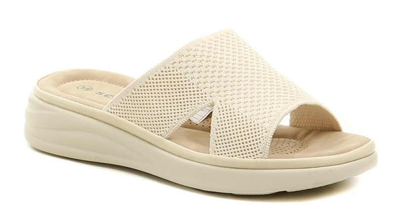 Scandi 241-2097-K1 béžové dámské nazouváky | ARNO.cz - obuv s tradicí