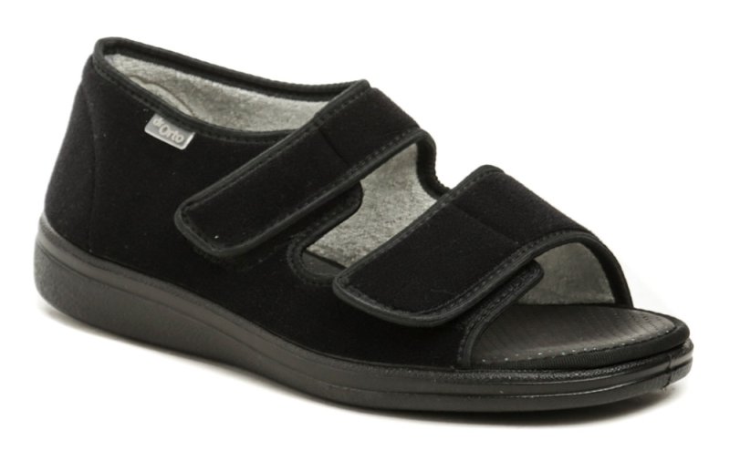 Dr. Orto 070D001 černé dámské zdravotní sandály | ARNO.cz - obuv s tradicí