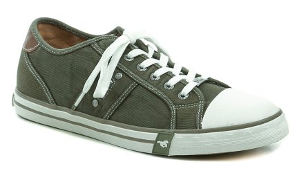 Pánská celoroční vycházková obuv na šněrování. Obuv je vyrobená z textilního materiálu v kombinaci se syntetickým materiálem.