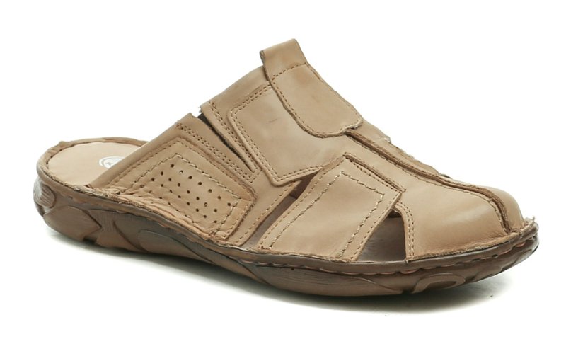 Klondike K-17 béžové pánské letní nazouváky | ARNO.cz - obuv s tradicí