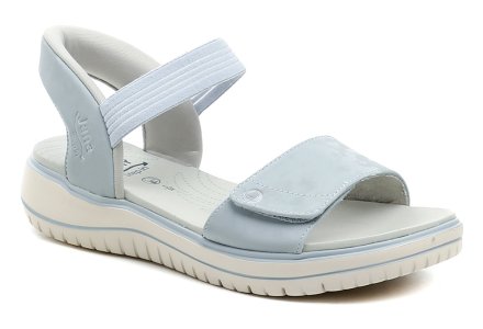 Dámská letní vycházková sandálová obuv na nazutí  s technologií Step in s nastavitelným nártovým páskem. Obuv vyrobená ze syntetického materiálu v kombinaci s textilem.