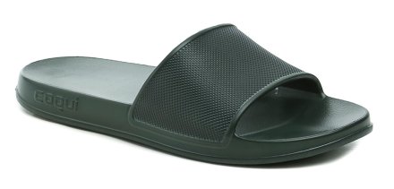 Letní rekreační nazouvací plážová obuv, vyrobená ze syntetického materiálu.
