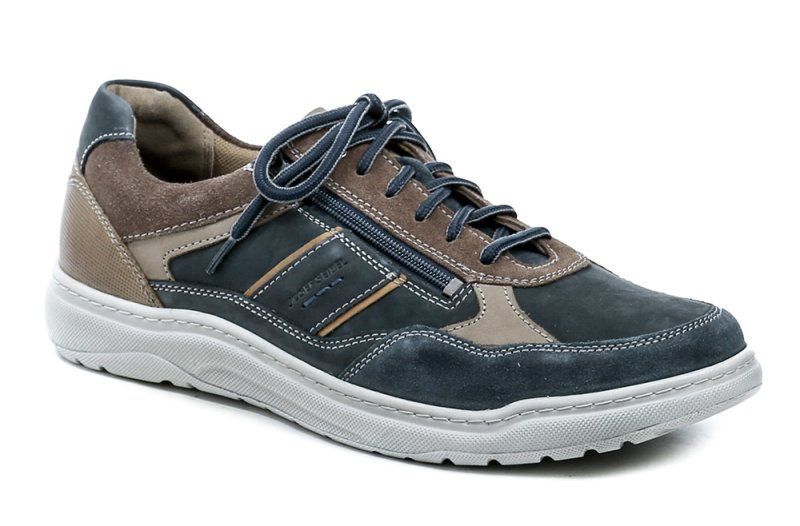 Josef Seibel 32506 Baxter 06 navy hnědé pánské nadměrné polobotky | ARNO.cz - obuv s tradicí