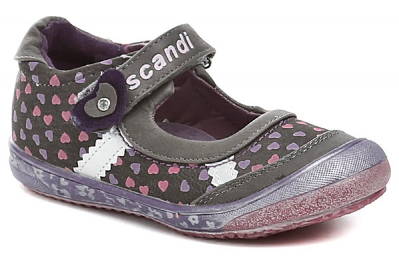 Scandi 42-0221-T1 fialové dívčí baleríny | ARNO.cz - obuv s tradicí