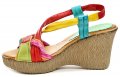 Bertuchi 4130 barevné dámské sandály na klínu | ARNO.cz - obuv s tradicí