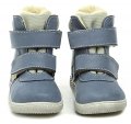 Pegres 1706 modré dětské kotníčkové Barefoot botičky | ARNO.cz - obuv s tradicí