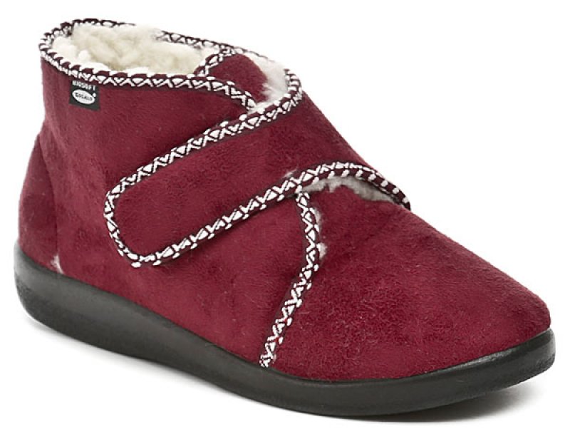 Rogallo 4372-013 bordó dámské zimní papuče | ARNO.cz - obuv s tradicí