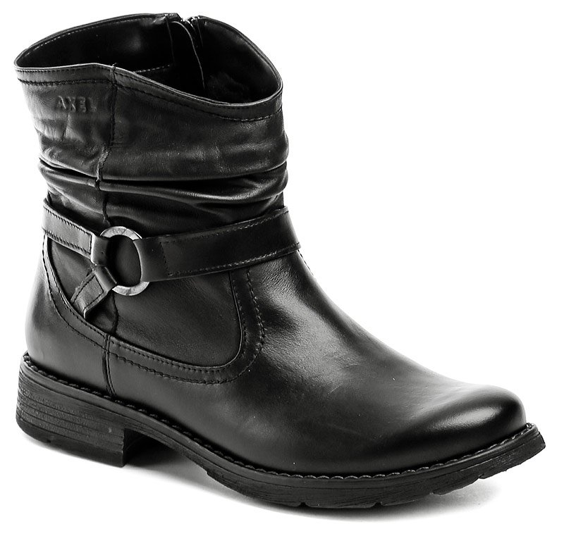 Axel AX4180 černé dámské zimní kotníčkové boty šíře H | ARNO.cz - obuv s tradicí