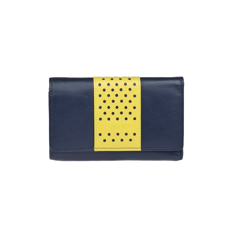 Lagen V-16 modro žlutá dámská kožená peněženka | ARNO.cz - obuv s tradicí