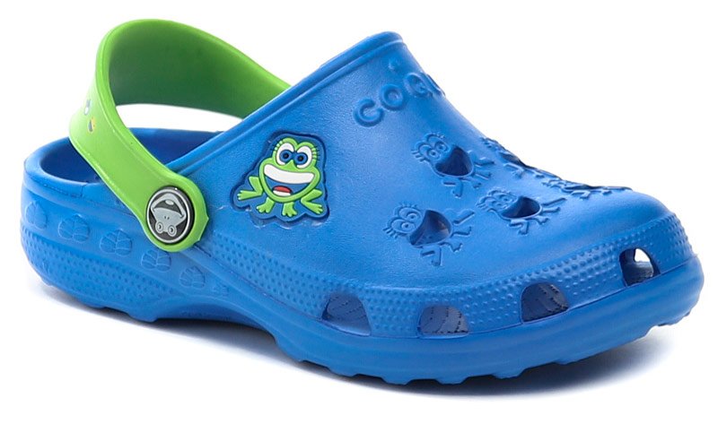 Coqui 8701 modro zelené dětské nazouváky crocsy | ARNO.cz - obuv s tradicí