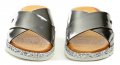 Black 272193 stříbrné dámské letní pantofle | ARNO.cz - obuv s tradicí
