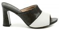 Piccadilly 614012 černo bílé dámské nazouváky | ARNO.cz - obuv s tradicí