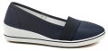 Scandi 53-0246-S1 navy dámské baleríny na klínku | ARNO.cz - obuv s tradicí