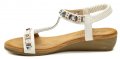 Eveline BZD 768031-4 bílé dámské sandály na klínu | ARNO.cz - obuv s tradicí