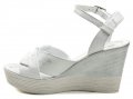 Mintaka 811134 bílo stříbrná dámská letní obuv na klínu | ARNO.cz - obuv s tradicí