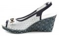 Mintaka 811170 bílo modrá dámská letní obuv na klínu | ARNO.cz - obuv s tradicí