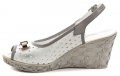 Mintaka 911247 bílo šedá dámská letní obuv na klínu | ARNO.cz - obuv s tradicí