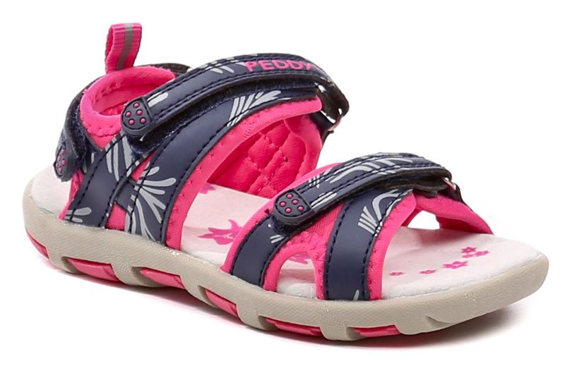 Peddy PY-612-37-02 modro růžové dívčí sandálky | ARNO.cz - obuv s tradicí