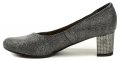 De plus 9764-5090 šedo stříbrné dámské nadměrné lodičky | ARNO.cz - obuv s tradicí