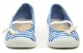 3F dětské modro bílé balerínky s páskem 4A1-8 | ARNO.cz - obuv s tradicí
