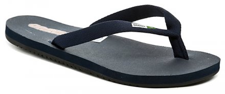 Pánská letní rekreační plážová nazouvací obuv s úchopem mezi prsty, vyrobená ze syntetického materiálu.