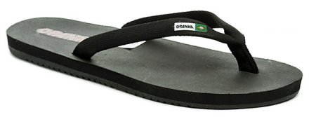 Pánská letní rekreační plážová nazouvací obuv s úchopem mezi prsty, vyrobená ze syntetického materiálu.