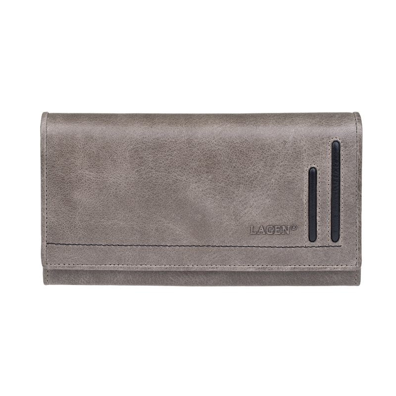 Lagen 10183 šedá dámská kožená peněženka | ARNO.cz - obuv s tradicí