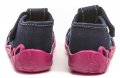 3F dětské modro růžové bačkory s dráčkem 1F5-2 | ARNO.cz - obuv s tradicí