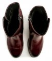 De plus 9748 bordó dámské nadměrné kotníčkové boty | ARNO.cz - obuv s tradicí