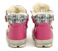 Pegres 1702 růžová dětská zimní obuv | ARNO.cz - obuv s tradicí