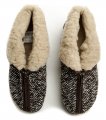 Rogallo 14677 hnědé dámské zimní papuče | ARNO.cz - obuv s tradicí