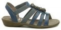 Jana 8-28120-22 modré dámské nadměrné sandály  | ARNO.cz - obuv s tradicí