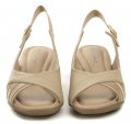 Piccadilly 153029 béžové dámské sandály na klínku | ARNO.cz - obuv s tradicí