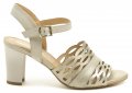 Mintaka 911073-24 bronzová dámská letní obuv na podpatku | ARNO.cz - obuv s tradicí