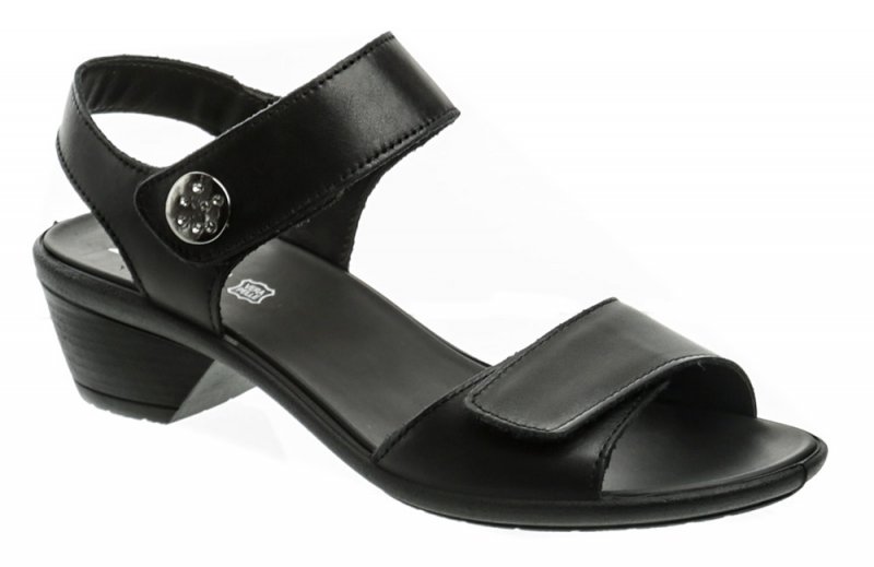 IMAC 156508 černé dámské sandály na podpatku | ARNO.cz - obuv s tradicí