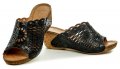 Karyoka 2258 černé dámské letní pantofle na klínku | ARNO.cz - obuv s tradicí