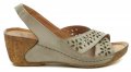 Karyoka 2267 béžové dámské sandály na klínku | ARNO.cz - obuv s tradicí