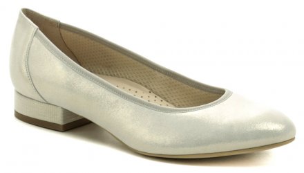Dámská společenská i vycházková obuv na stabilním podpatku, vyrobená z pravé přírodní kůže.
