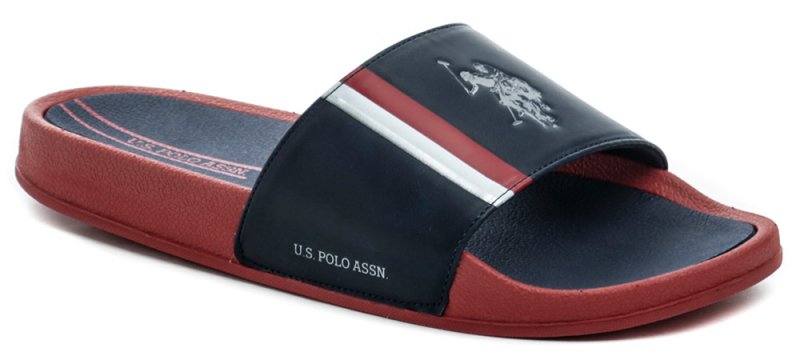 U.S. Polo Assn. NASSO red navy pánské nazouváky | ARNO.cz - obuv s tradicí