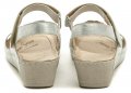 Wawel GR1107 stříbrné dámské sandály na klínku | ARNO.cz - obuv s tradicí