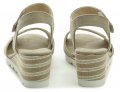 Sprox 469003 béžové dámské sandály na klínu | ARNO.cz - obuv s tradicí