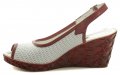 Mintaka 911247 bílo červená dámská letní obuv na klínu | ARNO.cz - obuv s tradicí