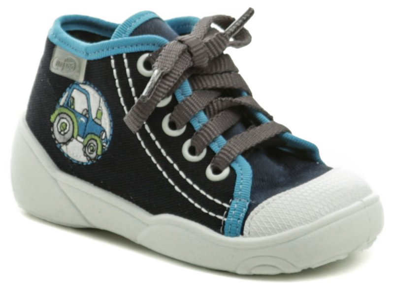 Befado 218P057 modré dětské plátěné tenisky | ARNO.cz - obuv s tradicí