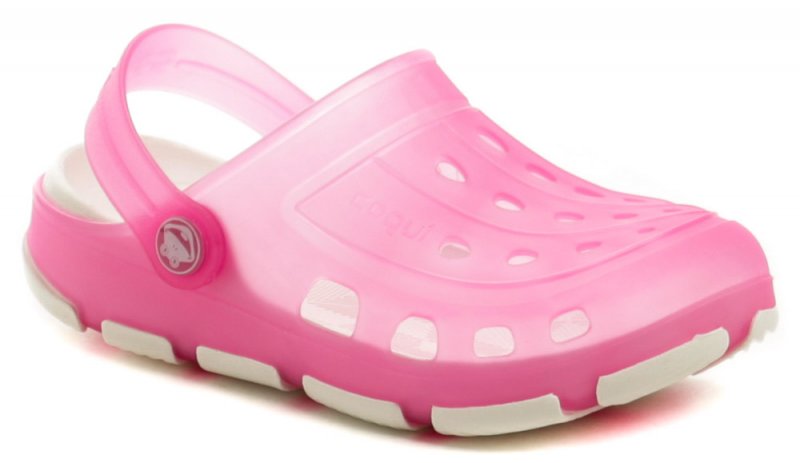 Coqui Jumper Fluo růžové dětské nazouváky crocsy | ARNO.cz - obuv s tradicí