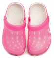 Coqui Jumper Fluo růžové dětské nazouváky crocsy | ARNO.cz - obuv s tradicí