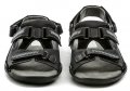 Koma 71 černé matné pánské nadmerné sandály | ARNO.cz - obuv s tradicí