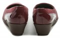 Piccadilly 144049-4 vínové dámské lodičky na klínu | ARNO.cz - obuv s tradicí